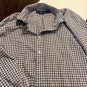 Ralph Lauren Men’s Button Down Plaid Shirt Size Medium